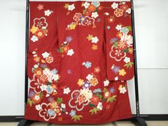 振袖 刺繍 金彩 紋意匠 やまと扱い 身丈168cm 撥水加工済 MO3825 