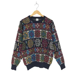 モディリアーニ Modigliani イタリア製 総柄ニットセーター メンズ import：L のサムネイル