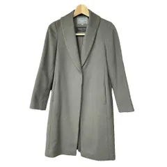 ユナイテッドアローズ A DAY IN THE LIFE UNITED ARROWS カシミヤブレンド ショールカラーコート 比翼ボタン ロング丈 36 グレー系