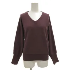 グリーンレーベルリラクシング ユナイテッドアローズ green label relaxing Ｖネックニット セーター 長袖 アンゴラ 紫 パープル 3513-105-1521 /GV ■GY14