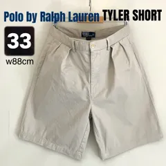 ポロラルフローレン★タイラーショート★2インタック★90sクラシックチノショーツ★Polo by Ralph Lauren★TYLER SHORT★ベージュ★W33/88cm    #2604A012
