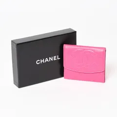 CHANEL シャネル コインケース 小銭入れ A01428 4番台 ココマーク キャビアスキン ピンク イタリア製 美品 中古 4b013724