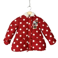 ディズニー Disney ジャケット フーディ ジップアップ ミニー 上着 キッズ 100 レッドのサムネイル