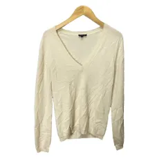 セオリー Theory カシミヤニット セーター Vネック 長袖 2 アイボリー