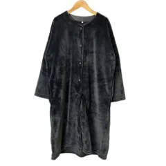 無印良品 良品計画 コート ノーカラー ロング スナップボタン M グレーのサムネイル