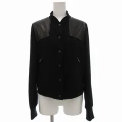 ラグ&ボーン RAG&BONE 美品 ジャケット ブルゾン レザー切替 スタンドカラー 0 黒 ブラック /JSのサムネイル