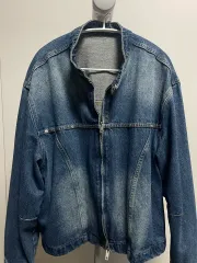 L / ウォッシュ デニム ブルゾン ジャケット