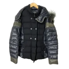 デュベティカ DUVETICA calinitide ダウンジャケット 異素材切替 ファー フーディ 40 ブラック