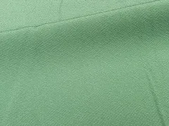 平和屋着物■上質な色無地　薄緑色　正絹　逸品　CABE9647xi