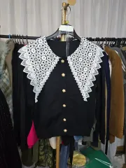 レース KARA ブラック カーディガン