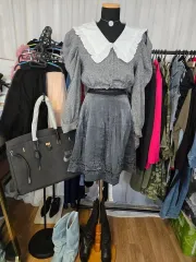 グレー スカート