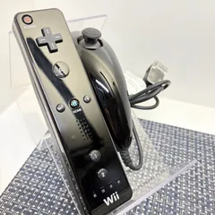 【フルメンテナンス】Wii WiiU リモコン ヌンチャク ブラック 黒色 セット cc
