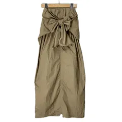 ガリャルダガランテ GALLARDAGALANTE タグ付き ナイロン ロングスカート ウエストリボン GGZ1031501A0003 1 ベージュ