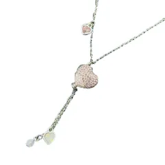 スワロフスキー SWAROVSKI クリスタルハートネックレス ペンダント ラインストーン アクセサリー ピンク シルバー ホワイト