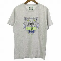 ケンゾー KENZO 美品 タイガー Tシャツ カットソー 半袖 グレー M ☆AA★