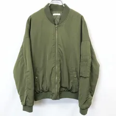 【中古】[印象AB] OLIVE des OLIVE オリーブデオリーブ フライトジャケット / ブルゾン レディース M グリーンカーキ 緑系 ポリ100% 中綿 MA1 ジップ 無地 長袖のサムネイル