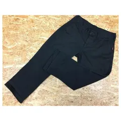 【中古】[印象B] HARE ハレ メンズ Mサイズ ブラック 黒 ポリエステル×綿 クロップドパンツ バックポケットに英字刺繍 若干テーパード ジップフライ ロングのサムネイル