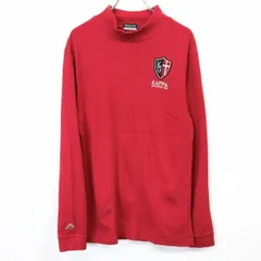 【中古】[印象AB] KAPPA カッパ カットソー メンズ L レッド 赤 アクリル×レーヨンなど モックネック ロゴ刺繍 ストレッチ 長袖 ロングスリーブのサムネイル