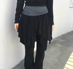 レイヤードスカート ブラック