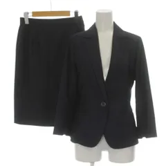 ザ・スーツカンパニー THE SUIT COMPANY スーツ ジャケット スカート ひざ丈 36 紺 ネイビー 長袖 T9304J1 /GP