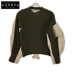 【sacai(サカイ) 】MA-1ニットプルオーバー 2026年最新】sacai ニット ma-1の人気アイテム - メルカリ
