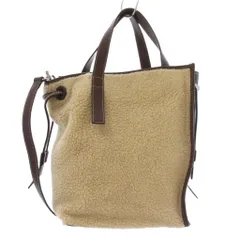 ザ ディレッタント The dilettante 別注 TOMORROWLAND GOODS ショルダーバッグ ハンドバッグ 2WAY レザー ボア 白 茶 黒 /BM