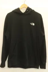 【中古】 THE NORTH FACE メンズパーカー L Square Logo Hoodie THE NORTH FACE L 黒 ブラック 白 ホワイト