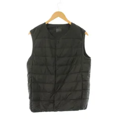 無印良品 良品計画 軽量ダウンノーカラーベスト L 黒 /JP