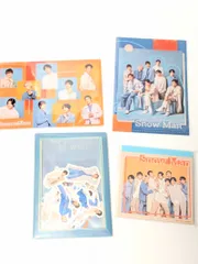 新品未開封 Snow Man ポートレートシリーズ 2022 グッズ4点セット ミニクリアファイルA,B/ましかくメモ/フレークシール