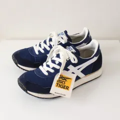 デッドストック！ ASICS TIGER アシックス 80s スニーカー 日本製 ネイビー 22.5cm （w-1420331）のサムネイル