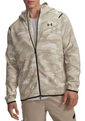 アンダーアーマー メンズ アウター パーカー・スウェット フリース Under Armour Mens Unstoppable Fleece FullZip Camo Hoodie Summit White ホワイト