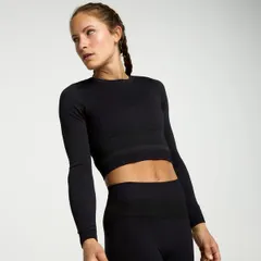 キャリー レディース トップス Tシャツ CALIA Womenseamless Crop Long Sleeve Tee Purebonyのサムネイル