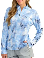 フック レディース アウター パーカー・スウェット プリント HUK Womens Icon Printed Hoodie Windsurferのサムネイル