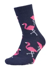 ノースイースト レディース アンダーウェア 靴下 Northeast Outfitters Cozy Cabin Mens Flamingo Socks Navy ネイビー