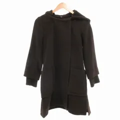 バッカ BACCA ウール アンゴラ ノーカラーコートフード付き 38 茶 ブラウン /TG ■GY03のサムネイル