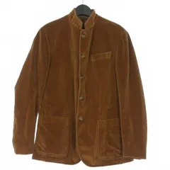 イレブンティ eleventy Slim-Fit Mandarin Collar Suede Jacket スエード テーラードジャケット ブレザー 長袖 46 ブラウン 茶  JAC28067 のサムネイル