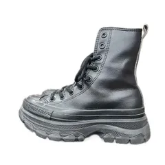 コンバース CONVERSE ALL STAR R TREKWAVE SL SHIN-HI トレックウエーブ ハイカットスニーカー レザー 23.5cm 黒 ブラック 1SD544 レディース