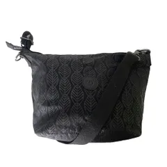 キプリング KIPLING ショルダーバッグ 斜めがけ リーフ柄 ナイロン ブラック