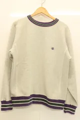【中古】 CHAMPION メンズスウェット L Reverse Weave スウェット CHAMPION L グレー 灰 紫 パープル