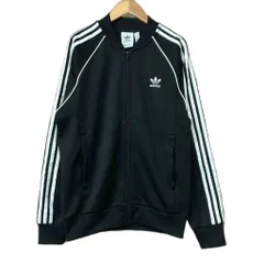 アディダス adidas トラックジャケット ジャージ ラグラン トレフォイル L ブラック