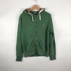90s POLO RALPH LAUREN ジップアップパーカー メンズ L グリーン 3382202604020002
