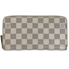 ルイ・ヴィトン Louis Vuitton ジッピー ウォレット 札入れ 小銭入れ ラウンドジップ ラウンドファスナー 長財布 ダミエアズール ホワイト N60019 レディース 【中古】