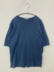 BAYFLOW ベイフロー Tシャツ/カットソー 3 ブルー 無地 ミドル丈 半袖 クルーネック(丸首)