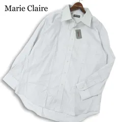 【新品 未使用】 Marie Claire マリクレール 通年 形態安定★ 長袖 ストライプ シャツ 大きいサイズ Sz.45-82 メンズのサムネイル