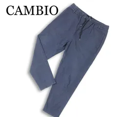 CAMBIO カンビオ 通年★ ストレッチ イージー デニムライク テーパード パンツ Sz.L メンズのサムネイル