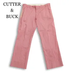 CUTTER&BUCK カッター＆バック ゴルフ 通年 ロゴ刺繍★ 千鳥柄 ストレッチ スラックス パンツ 大きいサイズ Sz.92 メンズのサムネイル