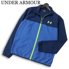 UNDER ARMOUR アンダーアーマー ロゴ★ バイカラー フルジップ ジャケット ブルゾン Sz.MD メンズ トレーニング