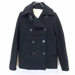 【中古】[印象B] DRESSTERIOR ドレステリア ピーコート / Pコート / ジャケット レディース 36 ダークネイビー 濃紺 毛×ナイロン ボタン留め 無地 身頃裏地無し 袖裏地付き 長袖のサムネイル