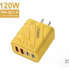 【新品】120W Super Fast Charge 4ポート搭載 充電器