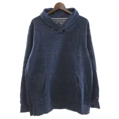 トミーヒルフィガー TOMMY HILFIGER スウェット シャツ プルオーバー ショールカラー 紺 ネイビー XL